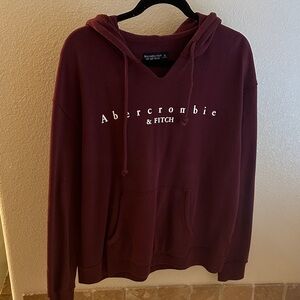 Abercrombie & Fitch Women's Burgundy Sweatshirt